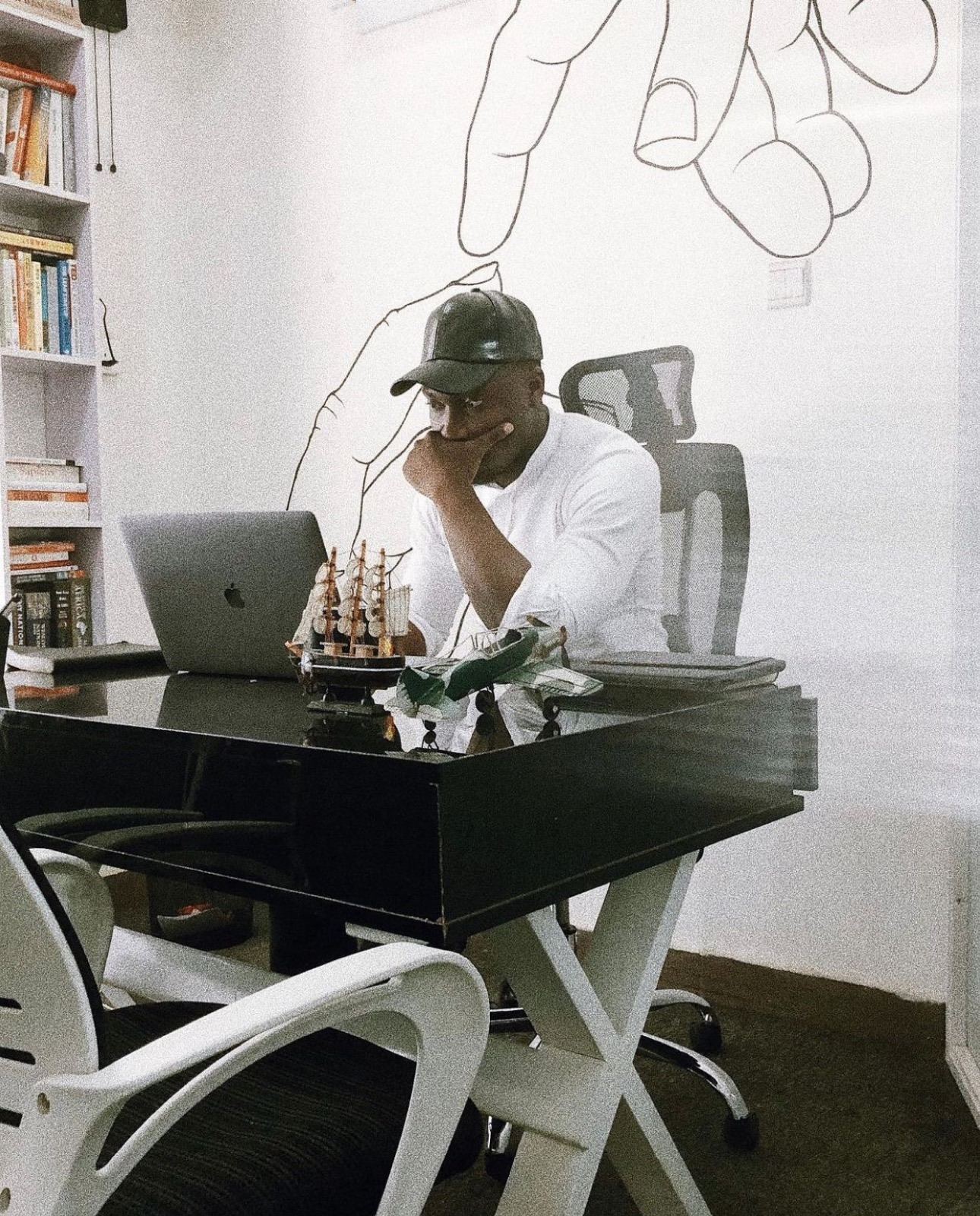 Jesse Dan-Yusuf at work in the Fyreworks studio